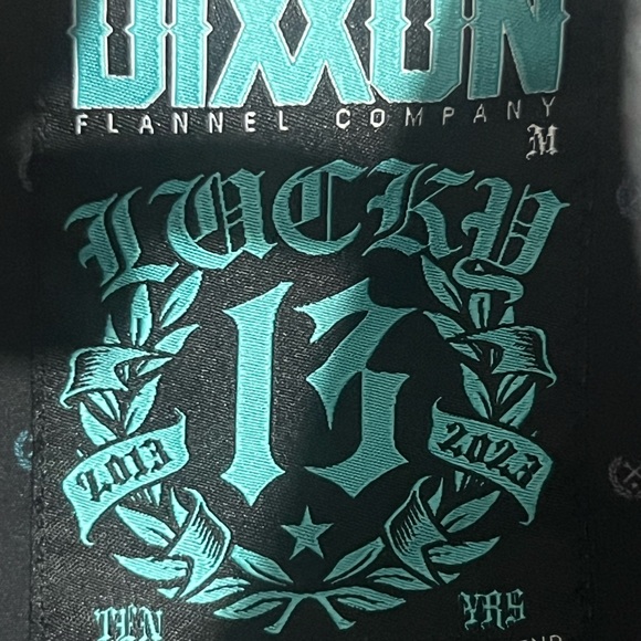 Dixxon Flannel Co shirt Lucky13 Mens Medium short sleeve button up - Picture 4 of 9